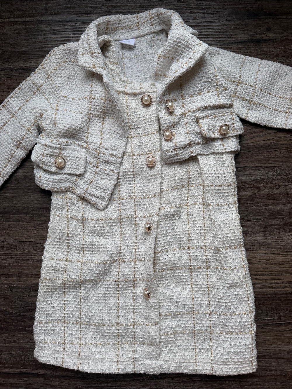 Two piece girls set size 3/4. Jacket and dress.